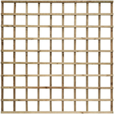 PACK OF 3: 6 x 4 Heavy Duty Trellis Panel Pressure Treated