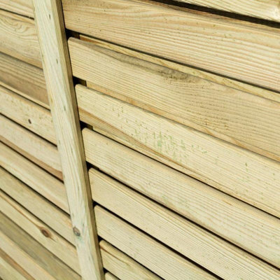 PACK OF 3: 6 x 6 Pressure Treated Contemporary Screen Panel