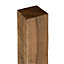 PACK OF 3: 7ft Pressure Treated Green Timber Fence Post 3" (75x75mm)