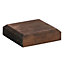 PACK OF 3: Brown Post Fence Cap
