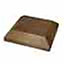 PACK OF 3: Brown Post Fence Cap