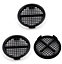 Pack of 3 fiXte 70mm Lattice Design Black Plastic Push in Circular Soffit Vents Roof Air Vents