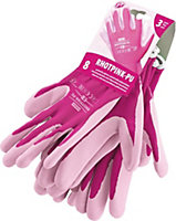 Pack of 3 pairs Gardening Gloves RHOTPINK size X Small Gloves Size 6
