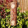 Pack of 3 Samuel Alexander Wild Garden Bird Rustic Suet and Seed Filled Hanging Log Feeder with Hanging String