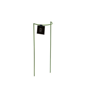 Pack of 3 Tom Chambers Urban Metal Green Herbaceous Garden Plant Support Arc 20cm x 60cm - Small