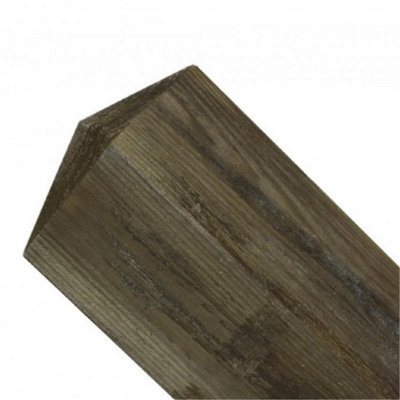 Pack of 3 (Total 3 Units) - 150mm x 150mm Brown Treated Pyramid Top ...