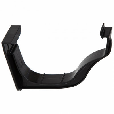 Pack of 3 X Polypipe Ogee ROG09 Extra Capacity Gutter Fascia Bracket 130 x 70mm (Black)