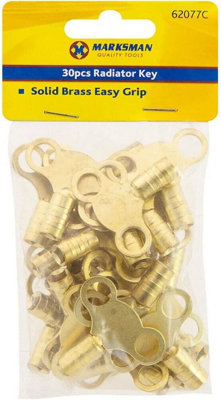 Pack Of 30 Solid Brass Radiator Plumbing Bleed Keys Venting Air Valve Bleeding