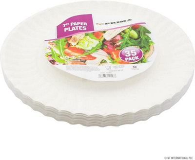 Pack Of 350 Paper Plates 7 Inch Disposable Party Bbq Tableware Multi Purpose