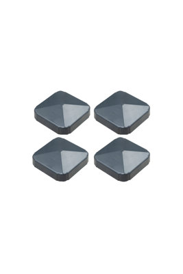 Pack of 4 - Carbon Grey Decorative Composite UPVC Flat Caps - 12.50 Each