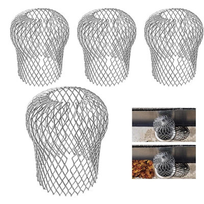 Pack of 4, expandable aluminum gutter filters to prevent blockage from ...