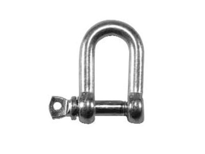 Pack of 4 Faithfull Zinc Plated 6mm D-Shackles for Versatile Use