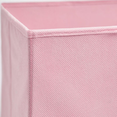 Pack of 4 Folding Storage Organiser Cube Home Laundry Box