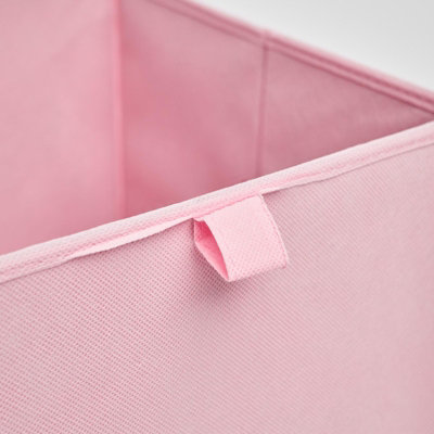 Pack of 4 Folding Storage Organiser Cube Home Laundry Box - 5