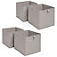 Pack of 4 Folding Storage Organiser Cube Home Laundry Box