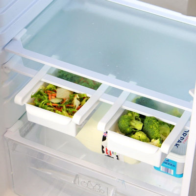 Pack of 4 Fridge Storage Box Drawers Refrigerator Compartments - Pukkr