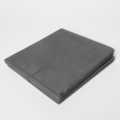 Pack of 4 Matte Velvet Cube Storage Boxes