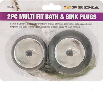 Pack Of 4 Multi Fit Bath And Sink Plugs Kitchen Bathroom Drain £4.99