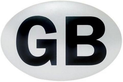 Pack Of 4 Oval Gb Magnetic Sticker Sign No Gb Plate Europe Travel Caravan Badge