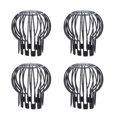 Pack of 4 Plastic Gutter Downpipe Guards