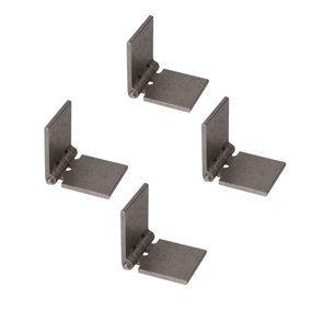 Pack of 4 Solid Drawn Steel Butt Hinges Extra Heavy Duty Industrial 50x120mm