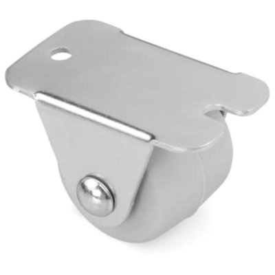 Pack of 4 x Heavy Duty Rubber Furniture Castor Wheels 22mm - Durable Furniture Caster Wheels - Easy Install, Carpet-Friendly