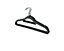 Pack of 40 Velvet Thin Non Slip Clothes Hangers with Tie Bar & Swivel Hooks Organiser For Coat Suit Trousers Hanger Charcoal