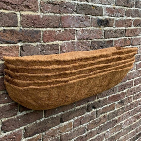 Pack of 5 Coco Wall Trough Planter Liner (75cm)