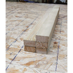 PACK OF 5 - Deluxe 44mm Pressure Treated Timber Tongue Framing - 4.8m Length (44mm x 28mm)