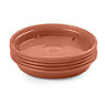 Pack of 5 Plant Pot Saucers Plastic Terracotta Colour for 5 & 6 Inch Pots