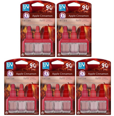 Pack of 5 Plug-In 3volution Air Freshener Refills Compatible with Ambi ...