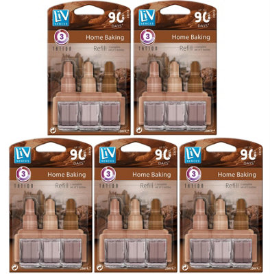 Pack of 5 Plug-In 3volution Air Freshener Refills Compatible with Ambi ...