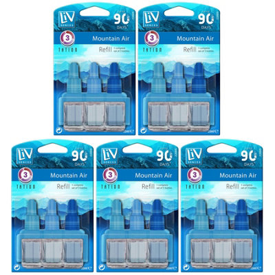 Pack of 5 Plug-In 3volution Air Freshener Refills Compatible with Ambi ...