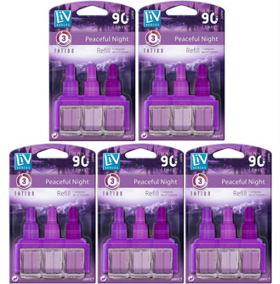 Pack of 5 Plug-In 3volution Air Freshener Refills Compatible with Ambi ...