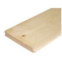 PACK OF 5 - Redwood PTG V-Grooved Matching - 19mm x 100mm (Act Size 14.05 x 96mm) - 4m Length