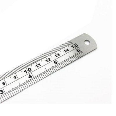 Pack Of 5 Stainless Steel Ruler Metal Set 6 Inch Engineers Measuring Rule Hand Tool 150mm - 4