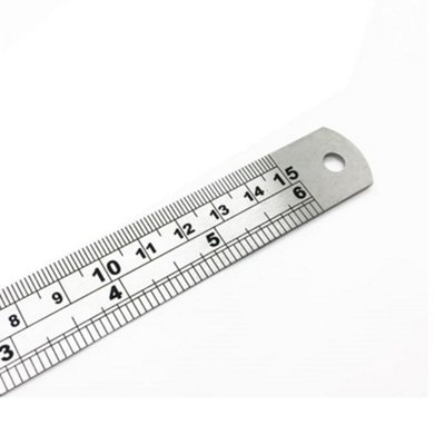 Pack Of 5 Stainless Steel Ruler Metal Set 6 Inch Engineers Measuring Rule Hand Tool 150mm