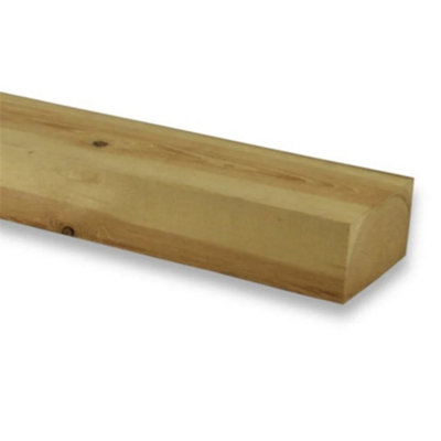 PACK OF 5 (Total 5 Units) - 100mm x 125mm (5" x 4") Sawn Timber Carcassing Wood Softwood Timber - 2.4m Length