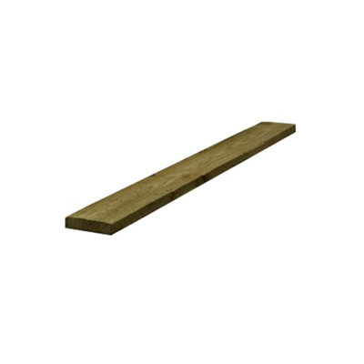 PACK OF 5 (Total 5 Units) - 19mm Thick Brown Treated Fencing Board - 150mm (W) x 1800mm (L)