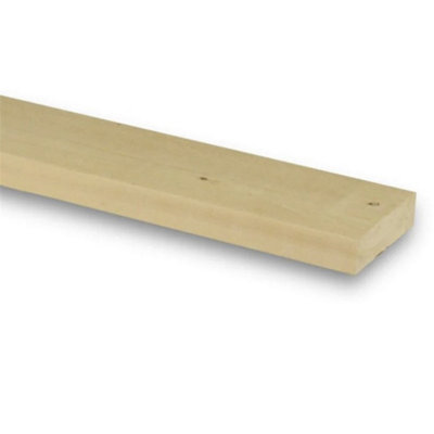 PACK OF 5 (Total 5 Units) - 19mm x 75mm (15mm x 70mm Finish) Planed All Round Redwood Timber - 1.2m Length