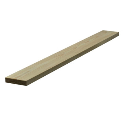PACK OF 5 (Total 5 Units) - 25mm Redwood Planed Square Edge 5Th - 100mm (W) x 1800mm (L) - (Finish 20.5mm x 94mm)