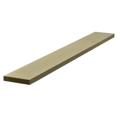 PACK OF 5 (Total 5 Units) - 25mm Redwood Planed Square Edge 5Th - 125mm (W) x 4800mm (L) - (Finish 20.5mm x 119mm)