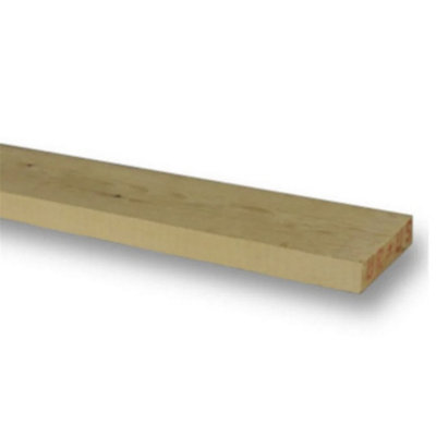 PACK OF 5 (Total 5 Units) - 25mm x 100mm Sawn Redwood Timber - 4.2m Length