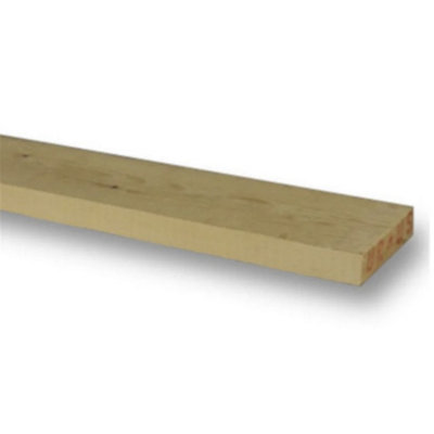 PACK OF 5 (Total 5 Units) - 32mm x 225mm (9" x 1.25") Sawn Redwood Timber - 3.0m Length