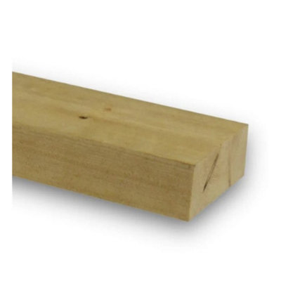 PACK OF 5 (Total 5 Units) - 36mm x 125mm (1.5" x 5") Sawn Timber Carcassing Wood Softwood Timber - 3.0m Length