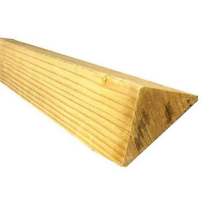 PACK OF 5(Total 5 Units)-47mm x 50mm (2x2")(45mm x 45mm Finish) Tri Fillet Triangular Timber-2.4m Length