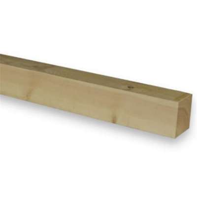 PACK OF 5 (Total 5 Units) - 75mm x 75mm (70mm x 70mm Finish) Planed All Round Redwood Timber - 4.5m Length