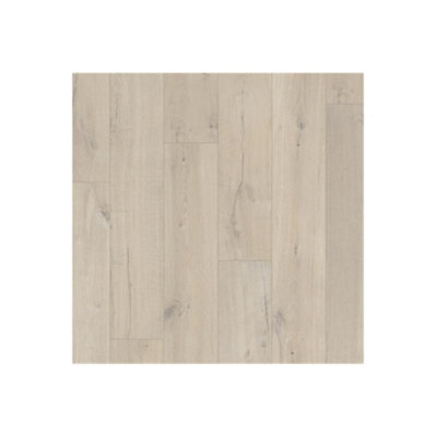 Pack of 5 (Total 5 Units) 8mm Thick Soft Oak Light Laminate Flooring - 1380mm (L) x 190mm (W) - 9.17m2 Coverage