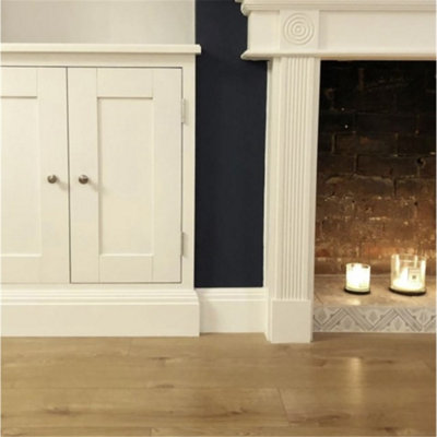 PACK OF 5 (Total 5 Units) - Light Oak 12mm Thick Laminate Flooring (7.4m2 Coverage) - 3