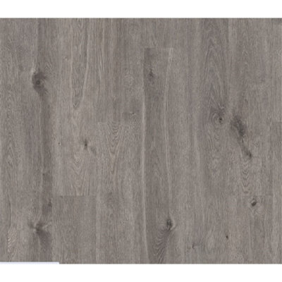 PACK OF 5 (Total 5 Units) - Medium Grey Oak 12mm Thick Laminate Flooring (7.4m2 Coverage)